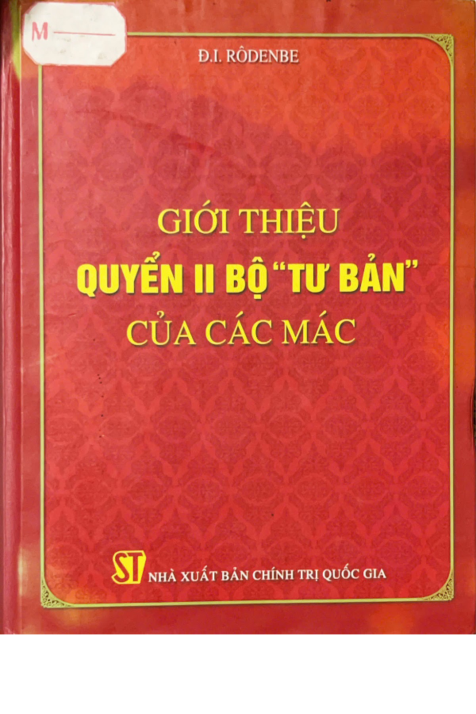  Giới thiệu quyến II bộ Tư bản của Các Mác