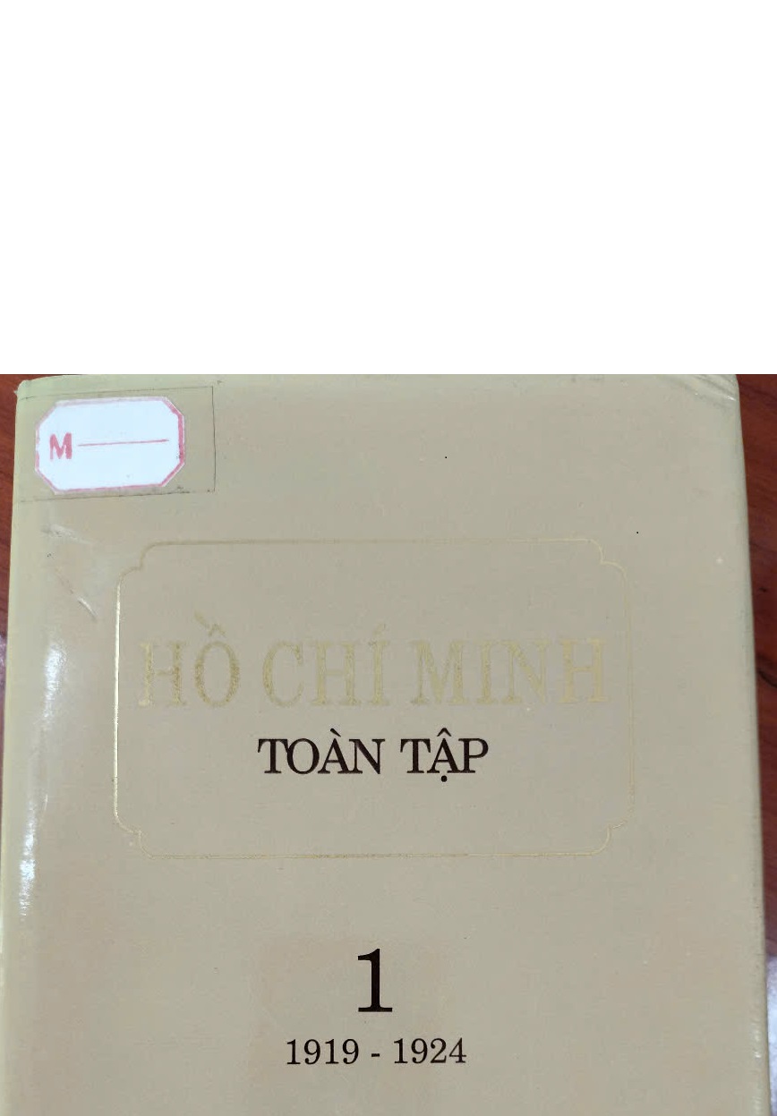 Hồ Chí Minh toàn tập - tập 1 (1919-1924) xuất bản lần thứ hai